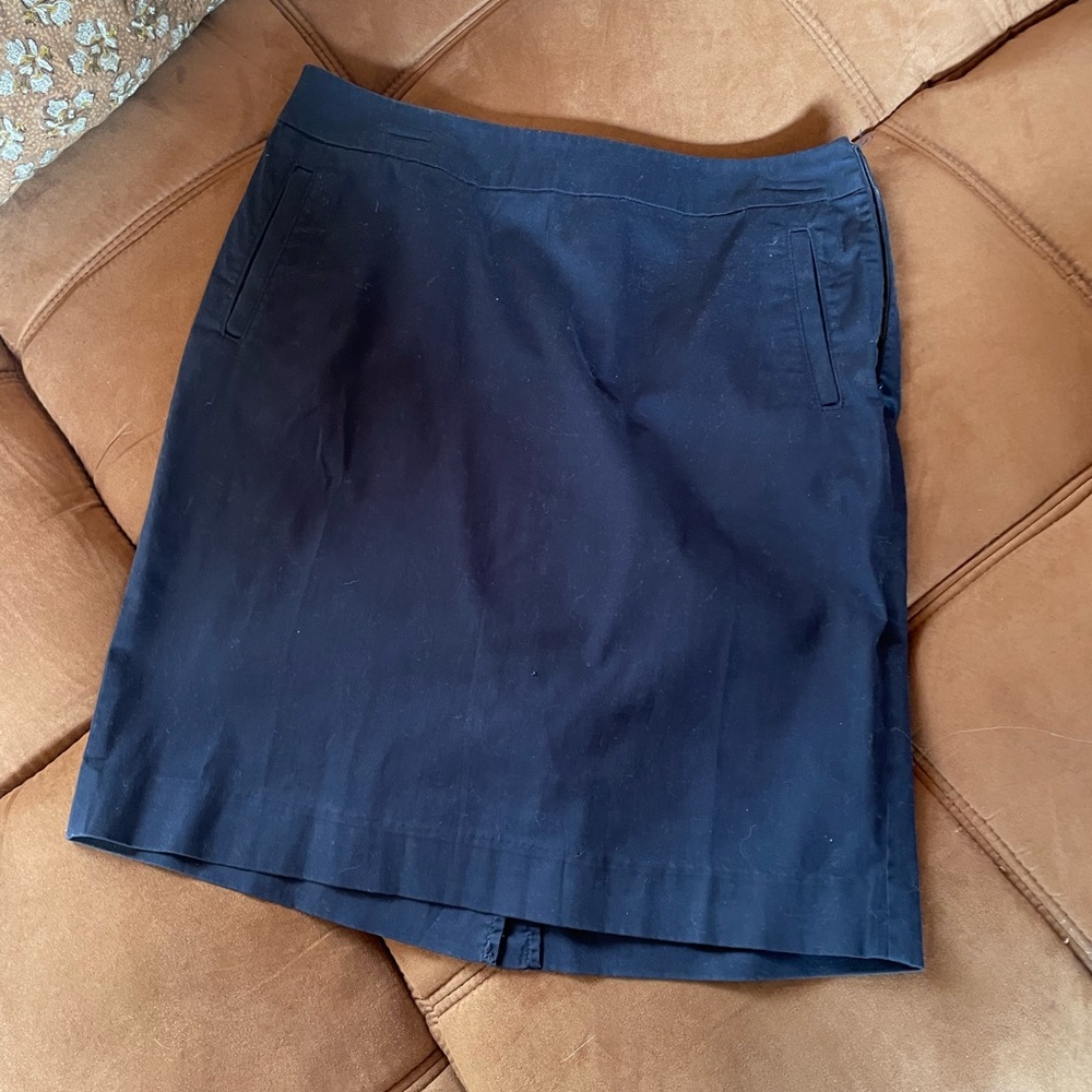 LL Bean Pencil Skirt (Navy Blue)